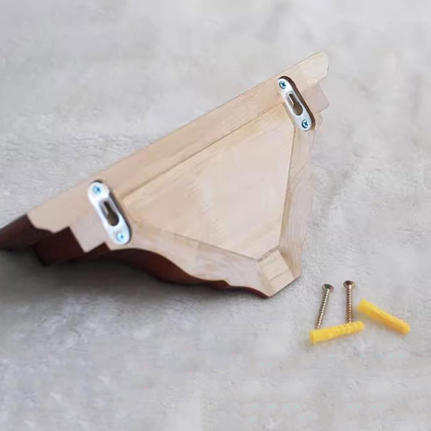 Floating Wall Shelves Solid Wood Floating Shelves for Wall, Bathroom Wall Mount Shelves, Wood Modern Display Shelves, Book Shelves,Wall Hanging Bracket for Bedroom,Living Room Background and Kitchen S