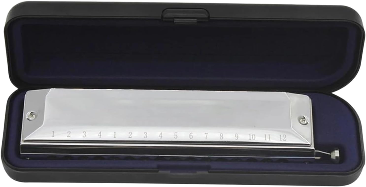 16 Hole 64 Tone Harmonica With Chromatic Scale Woodwind Instrument Semitone Switching With Case