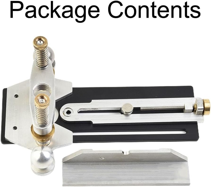 Rotary Tool Plunge Router Base With Router Edge Guide Soundhole And Rosette Routing Jig For Guitar Bass Fretted Instrument Work, DIY Milling Circular Hole Luthier Tool