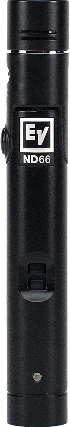 Electro-Voice ND66 Condenser Cardioid Instrument Microphone , Black