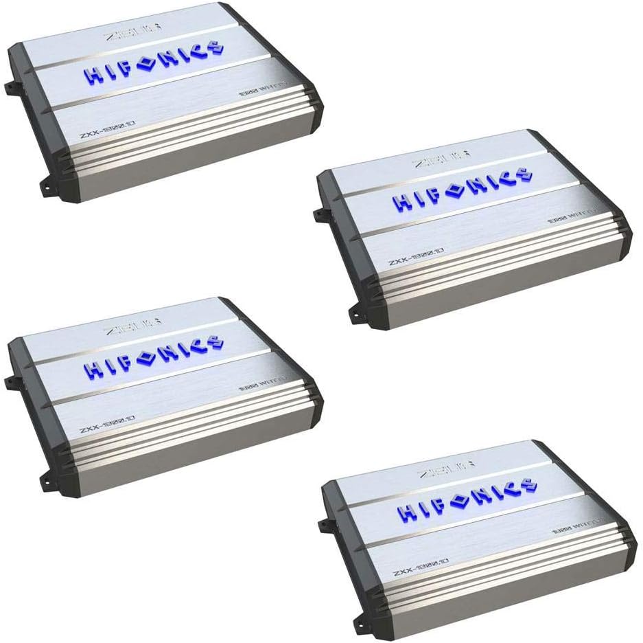 Hifonics Zeus 1800-Watt Max Class D Monoblock Car Audio Amplifier (4 Pack)