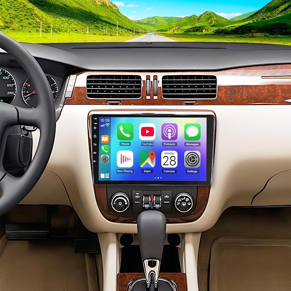 Android 13 Car Radio Stereo for Chevrolet Impala 2006 2007 2008 2009-2013 with CarPlay & Android Auto,10