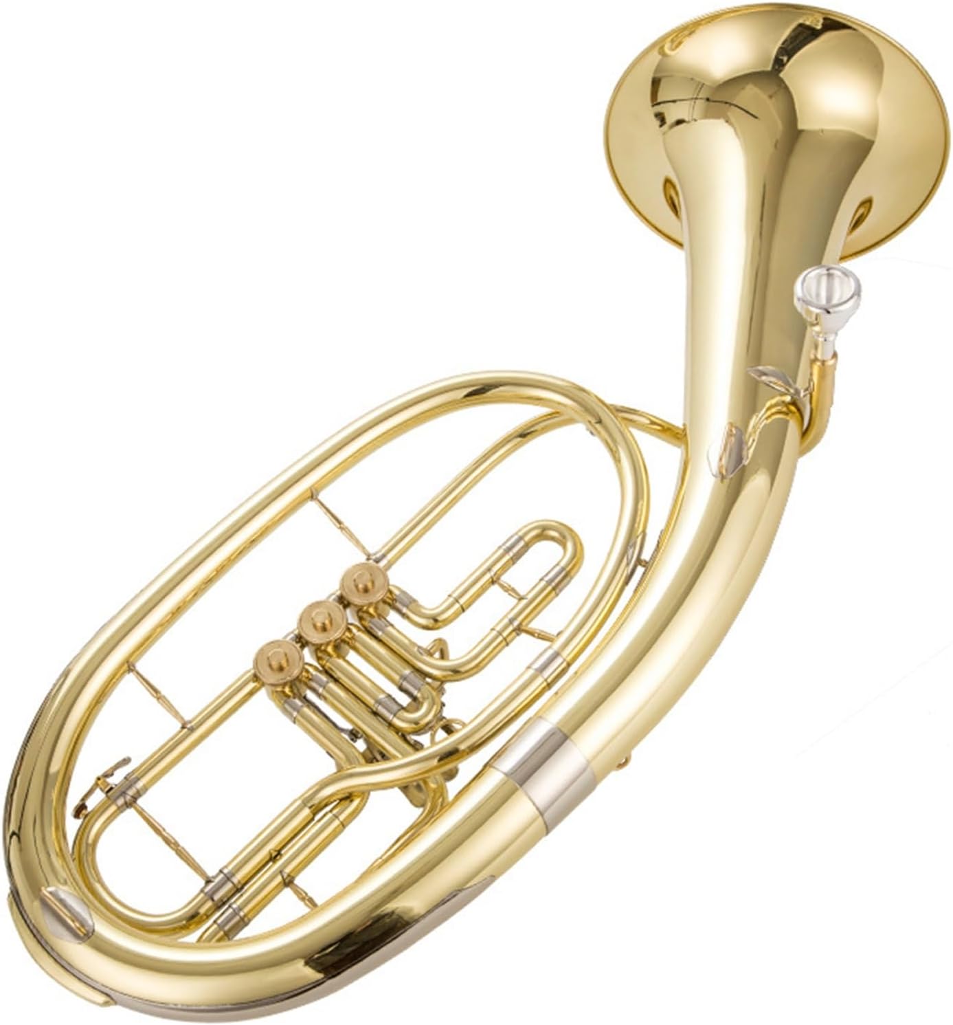Beginner euphonium Flat Three-key Euphonium In B Flat Three-key Upper And Lower Bass Horn Musical Instrument Band Orchestra