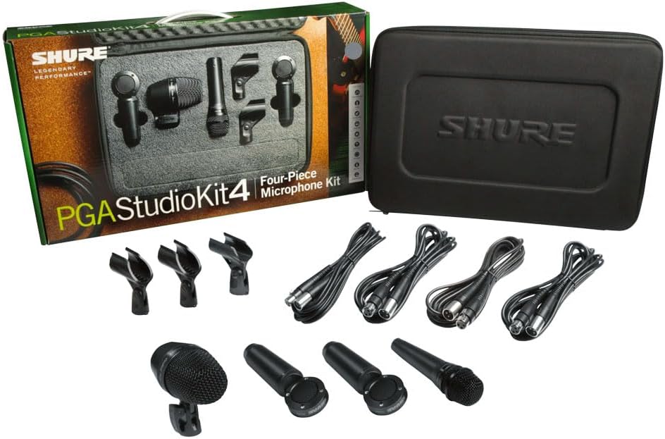 Shure PG ALTA 4-Piece Studio Microphone Kit (PGASTUDIOKIT4)