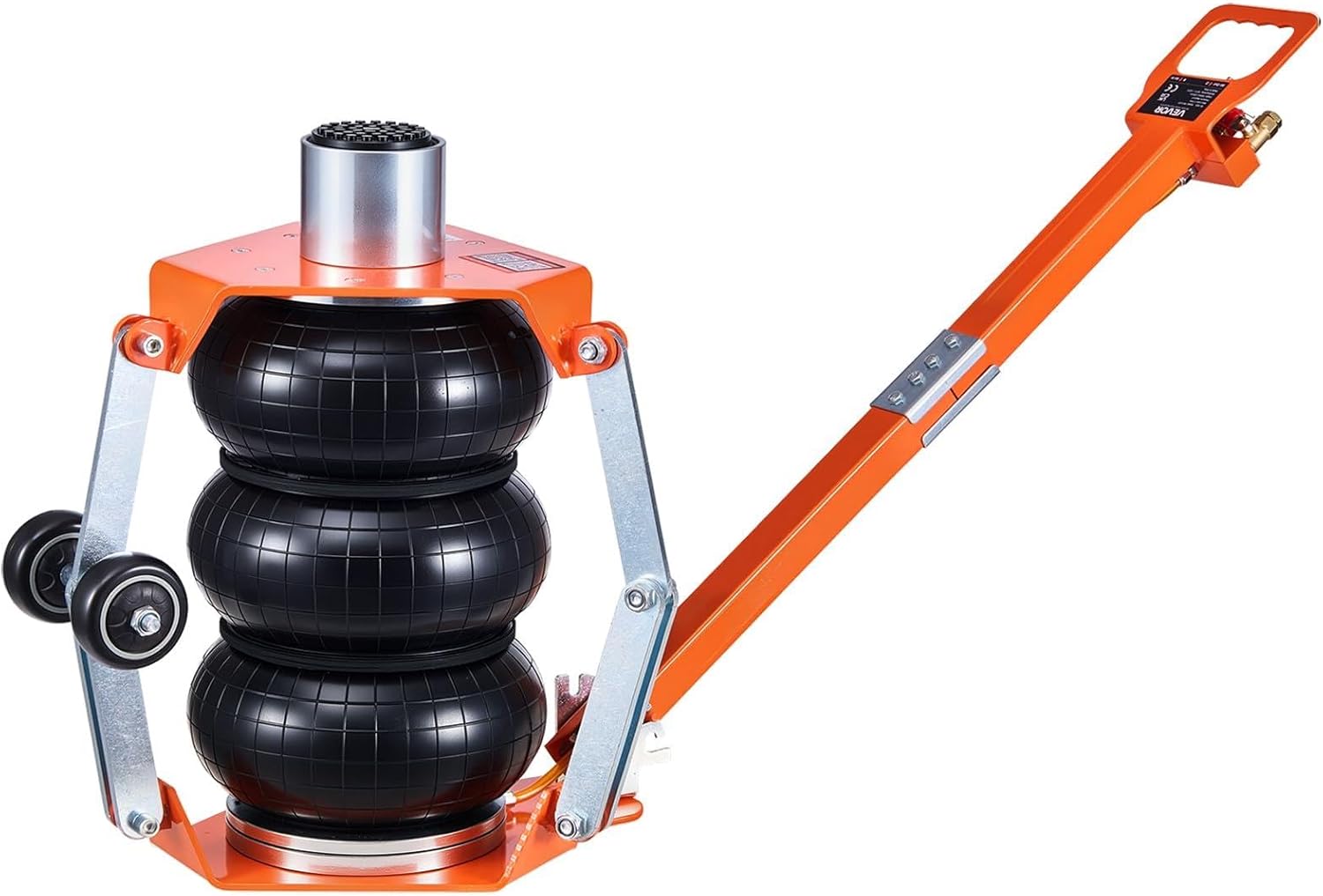 VEVOR Air Jack with Support Rod, 3 Ton/6613 lbs Triple Bag Air Jack, Lift Up to 18.5 inch with Heightened Column & Adjustable Handle, 1-6 s Fast Lifting Pneumatic for Car, SUV, Pickup Truck