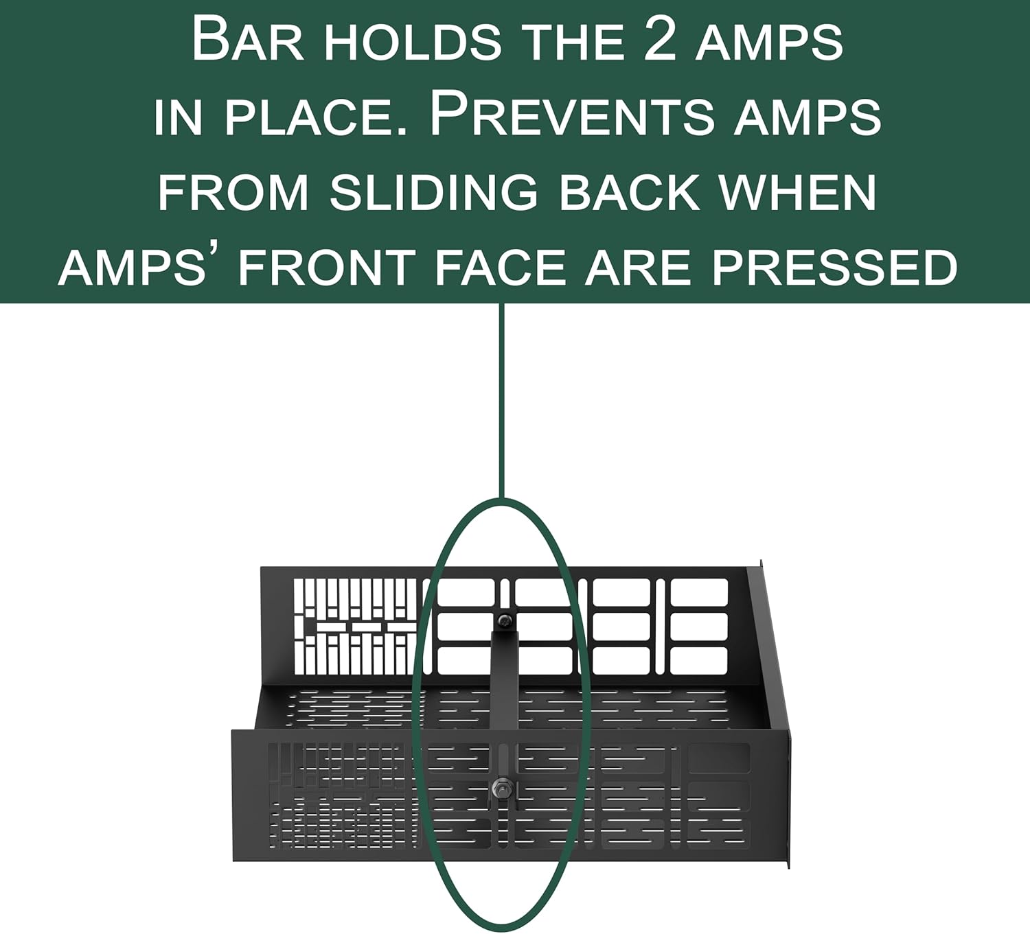 ynVISION.DESIGN Custom Rack Shelf Compatible with SONOS AMP | Rack Mountable (Pack of 1)