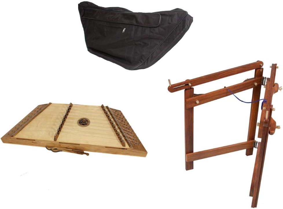 Includes: Roosebeck Single Strung 10/9 Hammer Dulcimer W/Hammers – Walnut + Hammer Dulcimer Stand + Roosebeck Gig Bag Soft Case