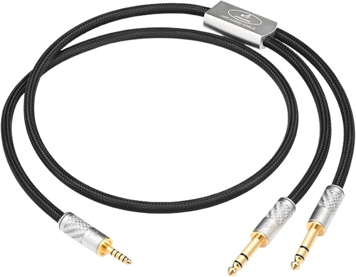 Hi-end OCC 4.4mm to Dual 6.5mm Cable Balanced 4.4mm Jack to Dual 6.5mm TRS Jack for Amplifier Audio Cable(3m)