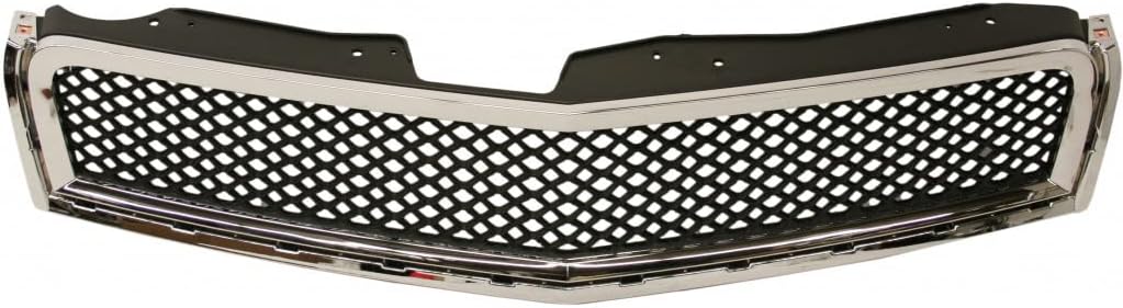 For Chevy Traverse Grille Assembly 2009 10 11 2012 | Chrome Shell w/Painted Black Insert | Plastic | CAPA | GM1200615 | 15943196