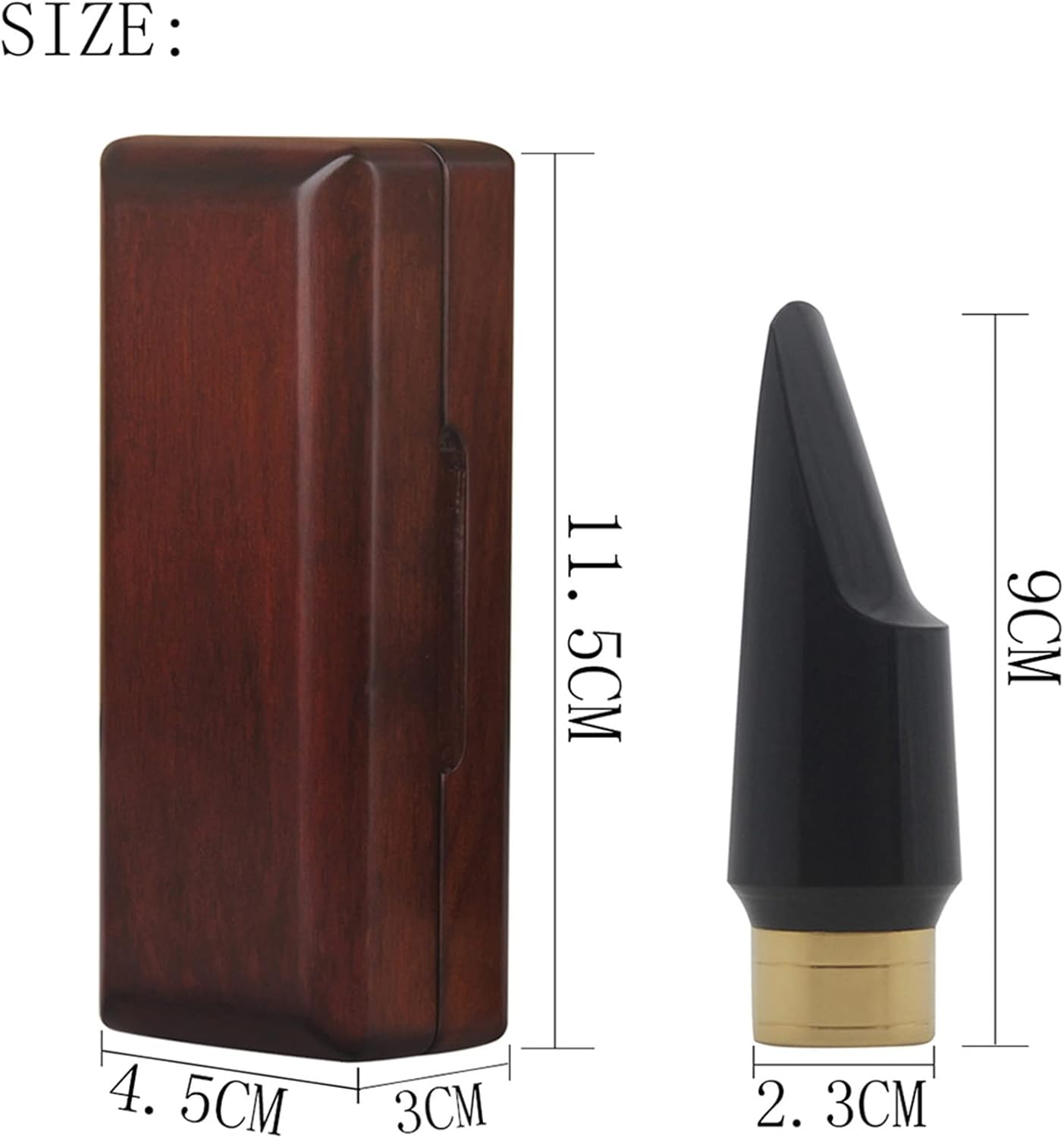 Saxophone Parts Alto Saxophone Universal Mouthpiece Woodwind Instrument Accessories Sax ABS Mouth Musical Instrument Parts with Box