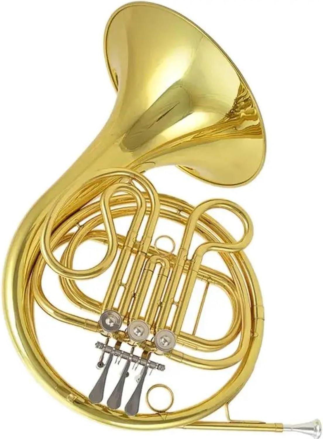 Brass French Horn Brass Body 4 Keys Double Professional Yellow Brass F Tone French Horn