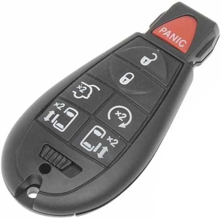 KarParts360 for Dodge Grand Caravan 2015 Keyless Entry Remote | Black Color | 7 Buttons | Replacement for 5026590AB, 5026590AD