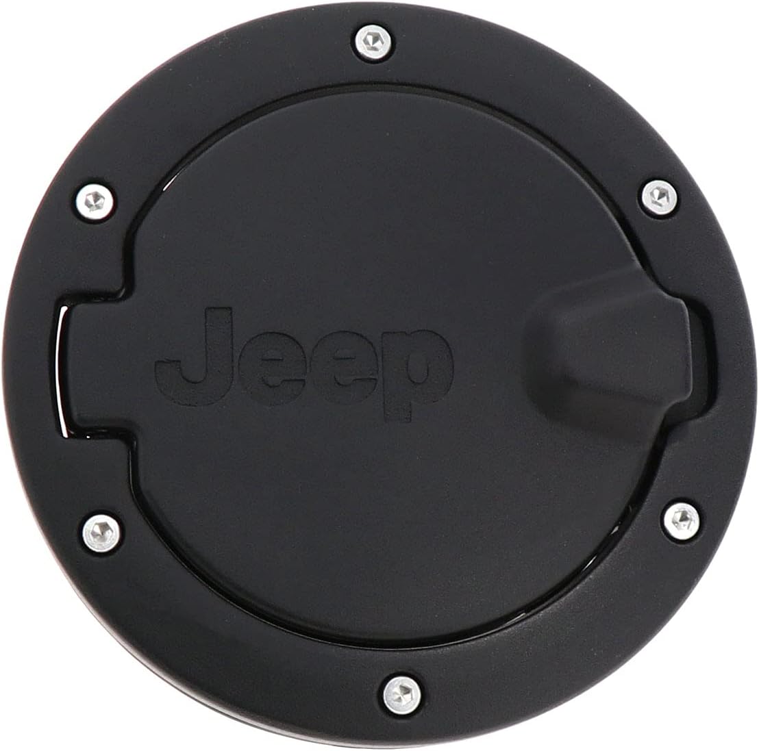 82214793 OEM 4-Door JK Wrangler Satin Black Fuel Door 2007-2018 - Superseded From 82210609AC