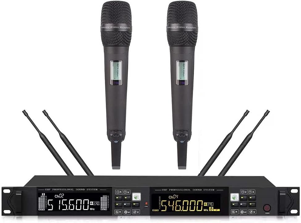 Dual Cordless Mic Set for Sennheiser Pro Audio Vocal Wireless Microphone SKM9000