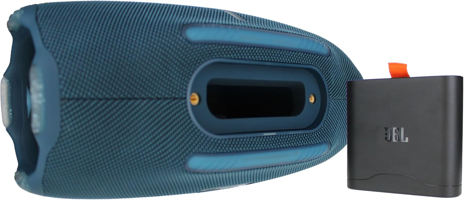 JBL Xtreme 4 Portable Bluetooth Speaker, IP67 Waterproof, 24 Hrs Playtime (Blue) (JBLXTREME4BLUAM) + USB-C Cable + Microfiber Cloth