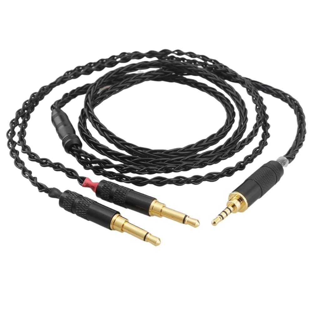 8 Cores 2.5/3.5MM/4.4mm XLR 4pin Male Balanced Upgrade Cable D7200 AH-D5200 d9200 Headphone(4pin XLR Male,300cm)