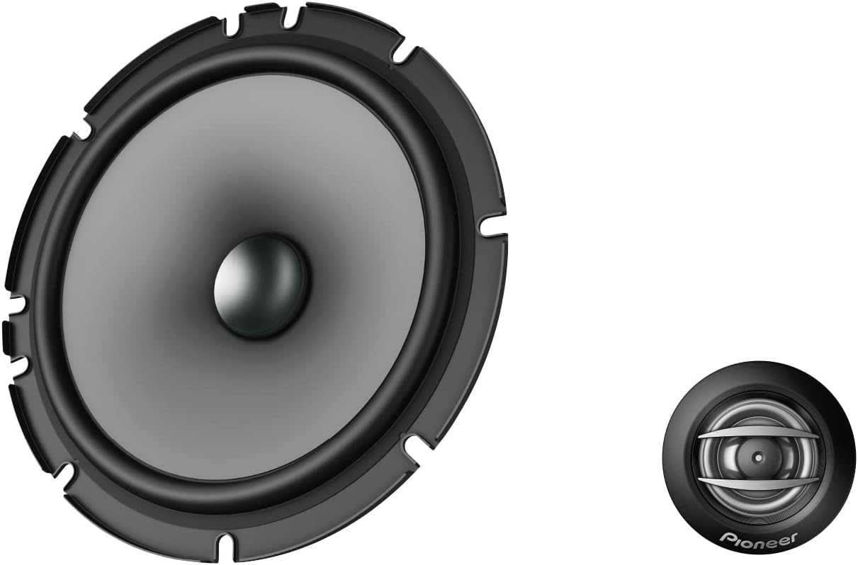 PIONEER TS-A652C, 2-Way Car Audio Speakers, Full Range, Clear Sound Quality, Easy Installation and Enhanced Bass Response, 6.5” Speakers