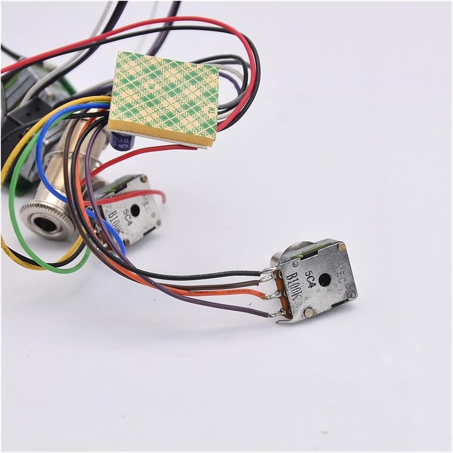 KESHUO Electric Guitar Wiring Harness 1 Set Active 2 Band EQ Preamp Circuit for Active Bass Pickup