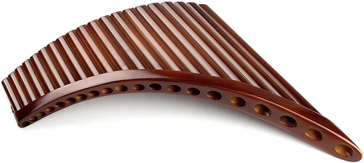 pan flute for beginners E Key 20 Pipes Panpipes Left Hand Brown Colour Flute Handmade Folk Pan Pipes Woodwind Musical Instrument