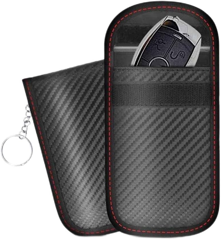 VIDI 1PCS Anti-Theft Keyless Entry Car Key Cover Blocking Bag Wallet Portable Security Keychain