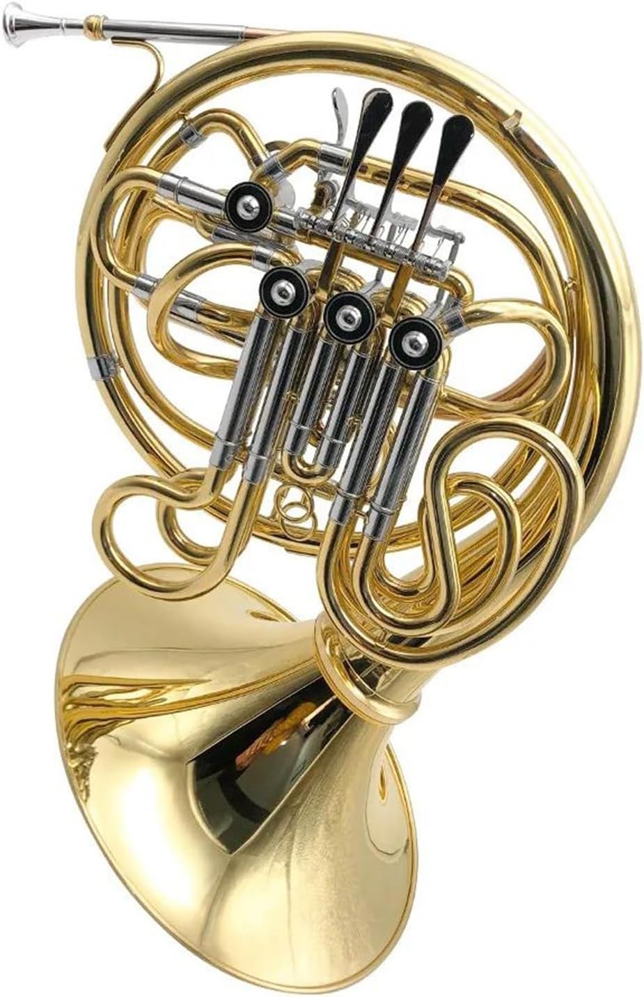 Professional Performance Gold Lacquer Bb 4 Key Double Split French Horn
