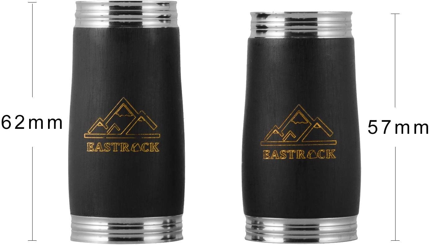 EASTROCK Bb Clarinet 17 Keys ABS Material Wide Range of Tones Particularly Beginner & Students-friendly with Using Tools and 2 Replaceable Barrels