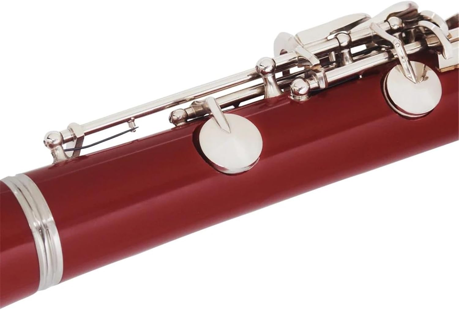 Clarinet Musical Instruments Red Bb Clarinet B Key Beginner Clarinet For School Orchestra Adult With Hard Case Kit Stand Gloves Parts(Set)