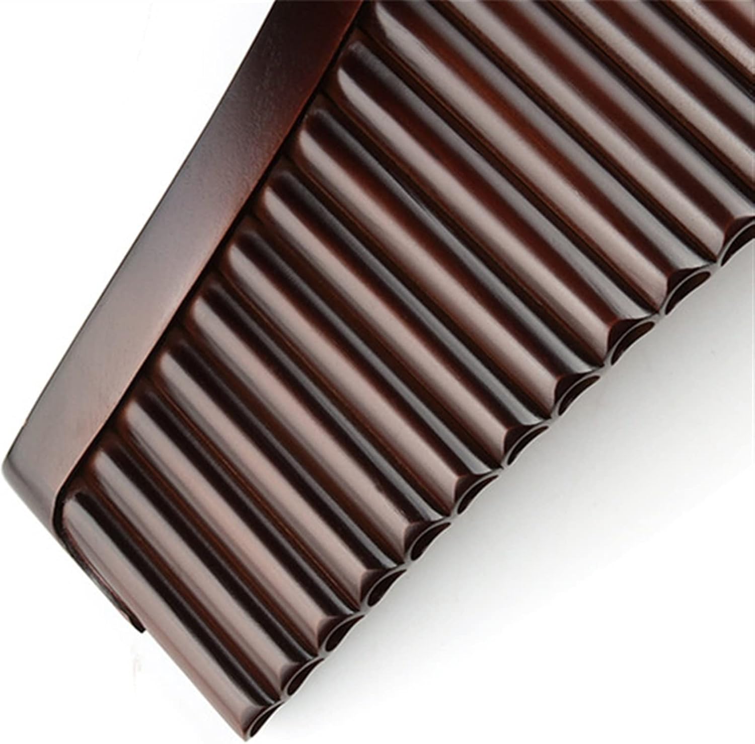 25 Pipes C Key Brown Pan Flute Traditional Woodwind Instrument Bamboo Handmade Pipe (Color : Right)