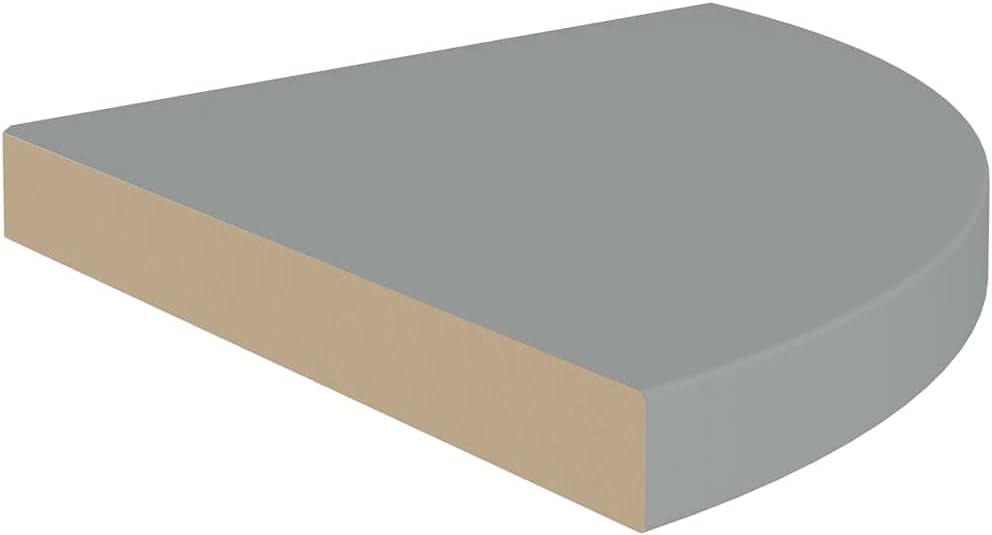 Floating Corner Shelves 2 pcs Gray 13.8
