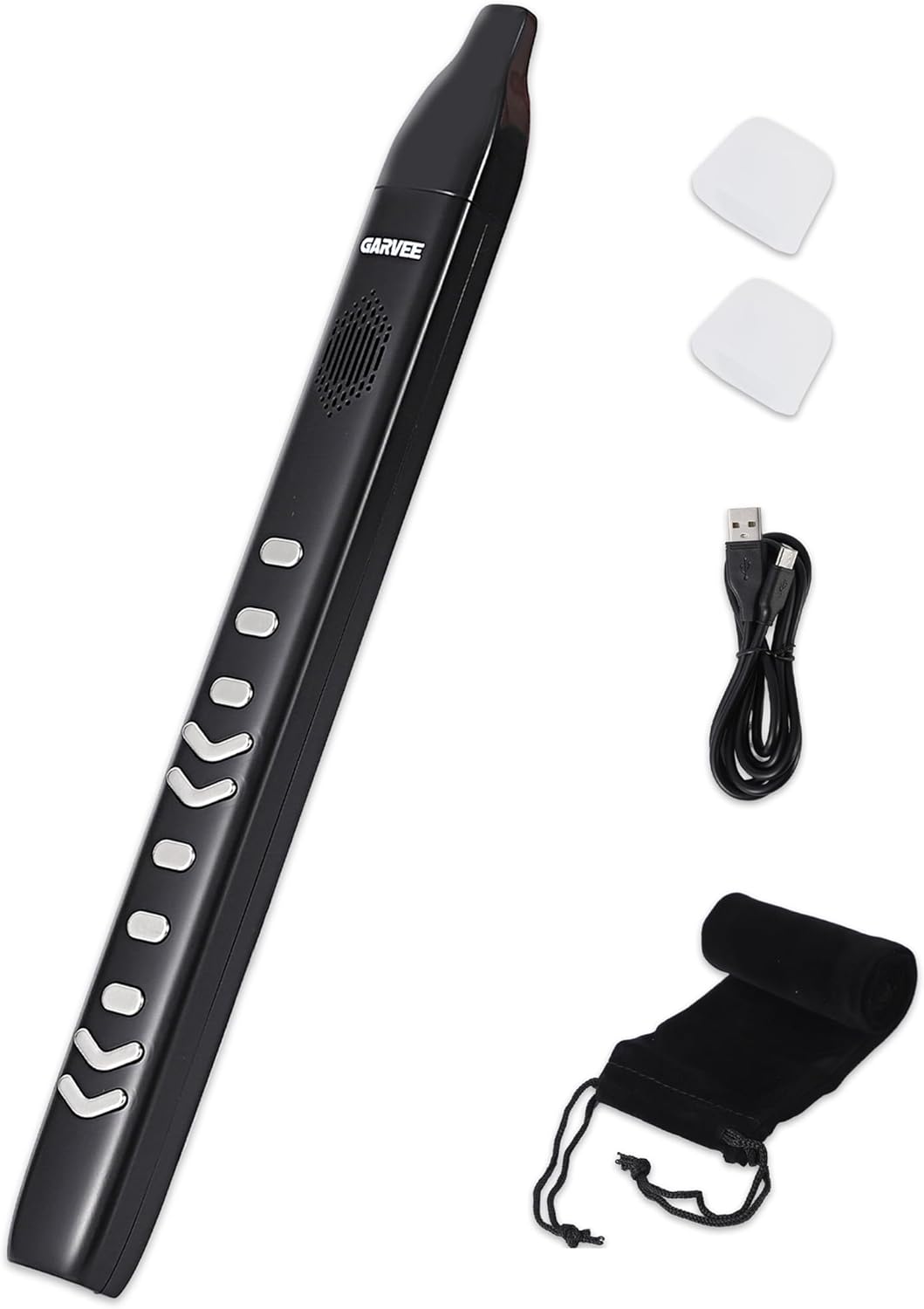 Portable Electronic Wind Instrument, Digital Wind Instrument with 10 Built-in Tones, 2 Fingering Modes, Electric Saxophone with Rechargeable Battery & MIDI for Beginners Adults