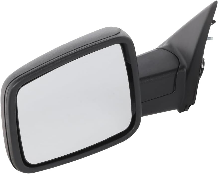 KarParts360 For Ram 2500 2013-2022 Door Mirror Driver Side | Non-Heated | Manual Adjust | Textured Black | Non-Towing | Manual Folding | Excluded Signal Light | Replacement For CH1320353 | 68462821AA