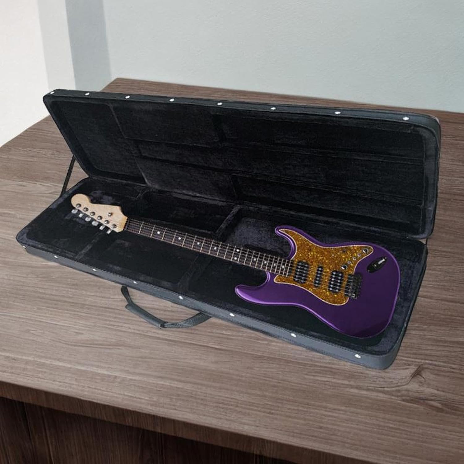 Bass Guitar Case Electric Guitar Case Lightweight Portable Thick Padding Handheld Professional Carrying Case Foam Case