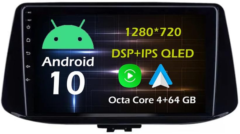Android 10.0 Octa Core Car Stereo Radio for Hyundai i30 Elantra GT 2018-2020 9'' Touchscreen Headunit support GPS Navigation Carplay Android Auto Bluetooth DSP SWC WIFI AHD Backup Camera-4+64