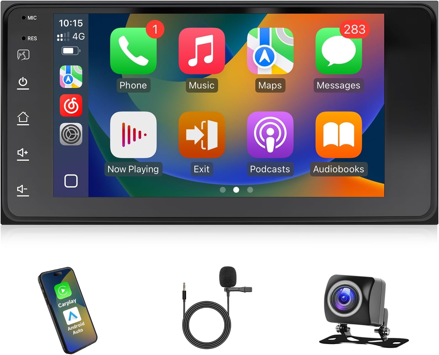 Leadfan Android Car Radio for Toyota 4Runner 2003-2009 Tundra 2003-2006 Sequoia 2003-2007 Stereo with Wireless CarPlay &Android Auto, 7inch IPS Touch Screen with GPS Navgation Backup Camera