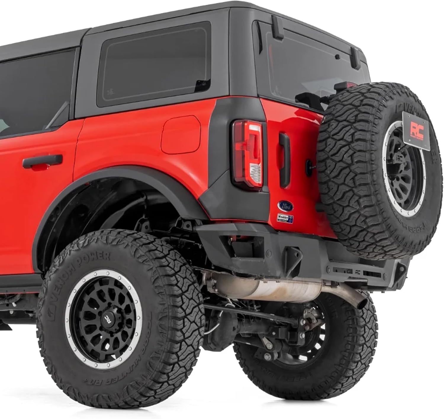 Rough Country Rear Corner Panels Trail Cladding for Ford Bronco (2021-2025) - UV-Resistant, High-Density Thermoplastic, Easy Install