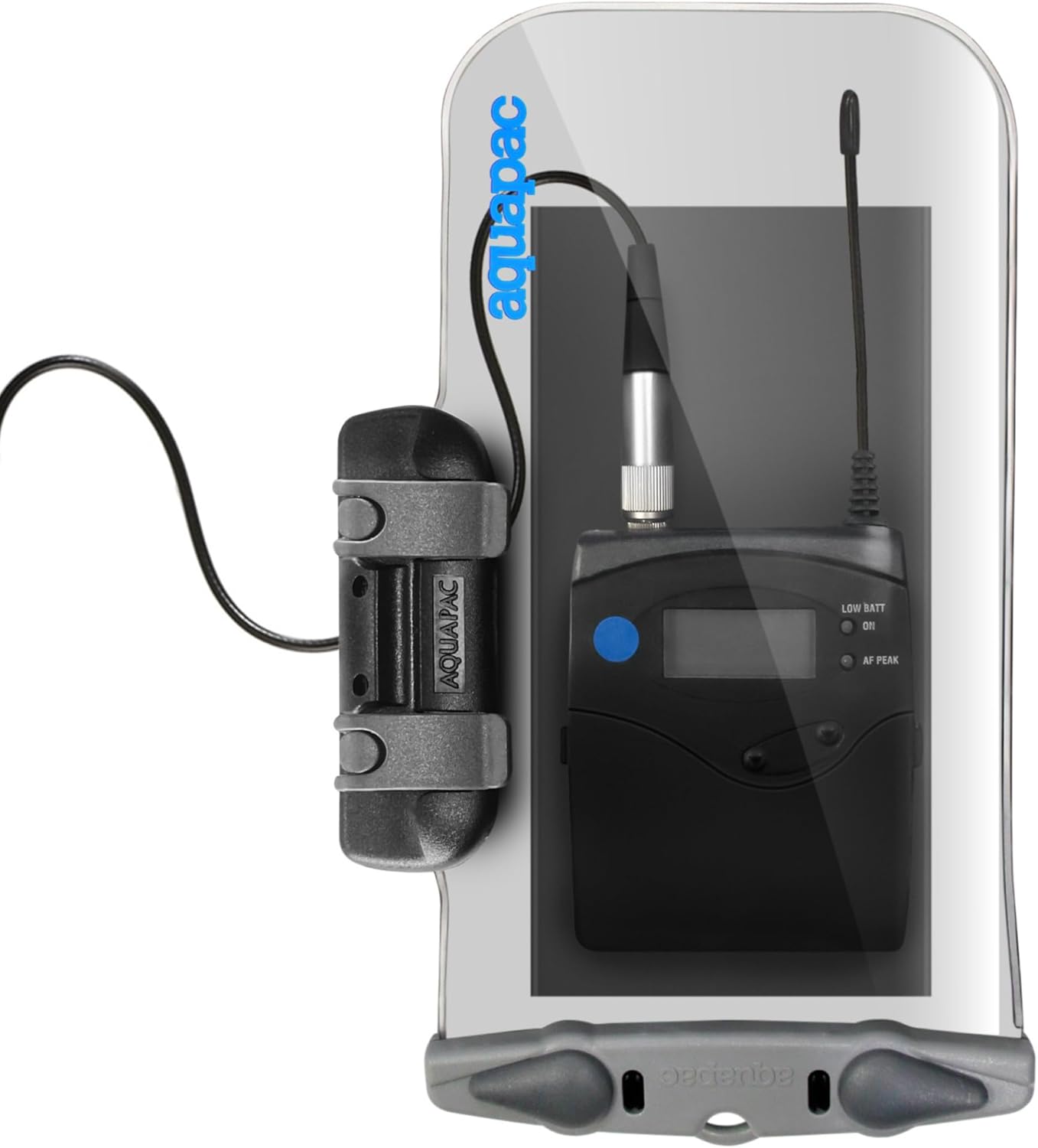 Aquapac Waterproof Case For Radio Microphone Medium, 5 Year Warranty, Made in the UK, Professional Sound Engineer, For Wired Electronic Devices