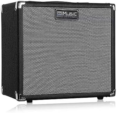 TS112 Bass Guitar Amp 30W Electric Guitar Bass Combo Amplifier with Onboard Clean and Distortion Overdrive Dual Tone Switching Practice.