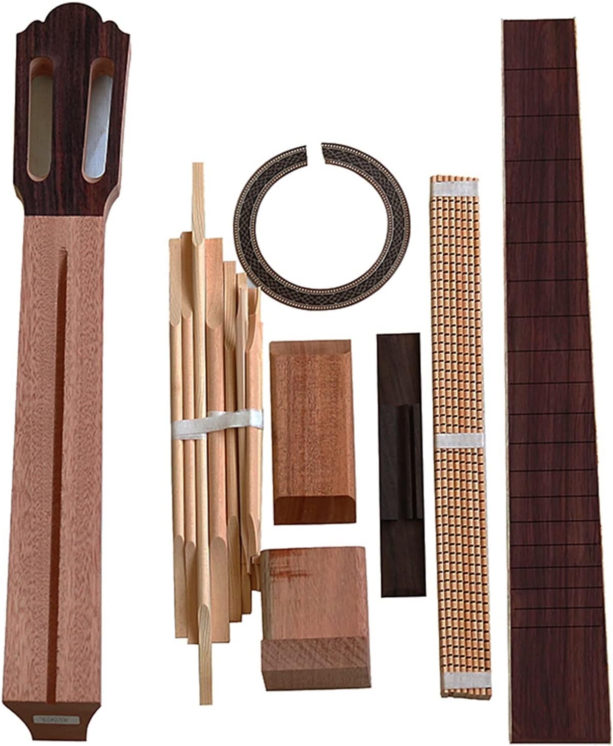 Classical Guitar Plywood DIY Production Combination Accessories Full Set of Guitar Production Material Combination Accessories Unfinished Guitar Body (Color : 2)