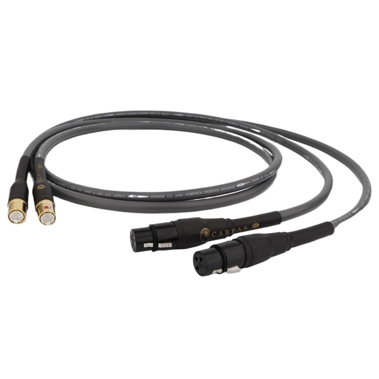 2RCA to 2RCA Audio Cable OCC Copper Single Line Wire Audio Interconnect Cable HiFi Single Wire(XLR Female to RCA,0.5m)