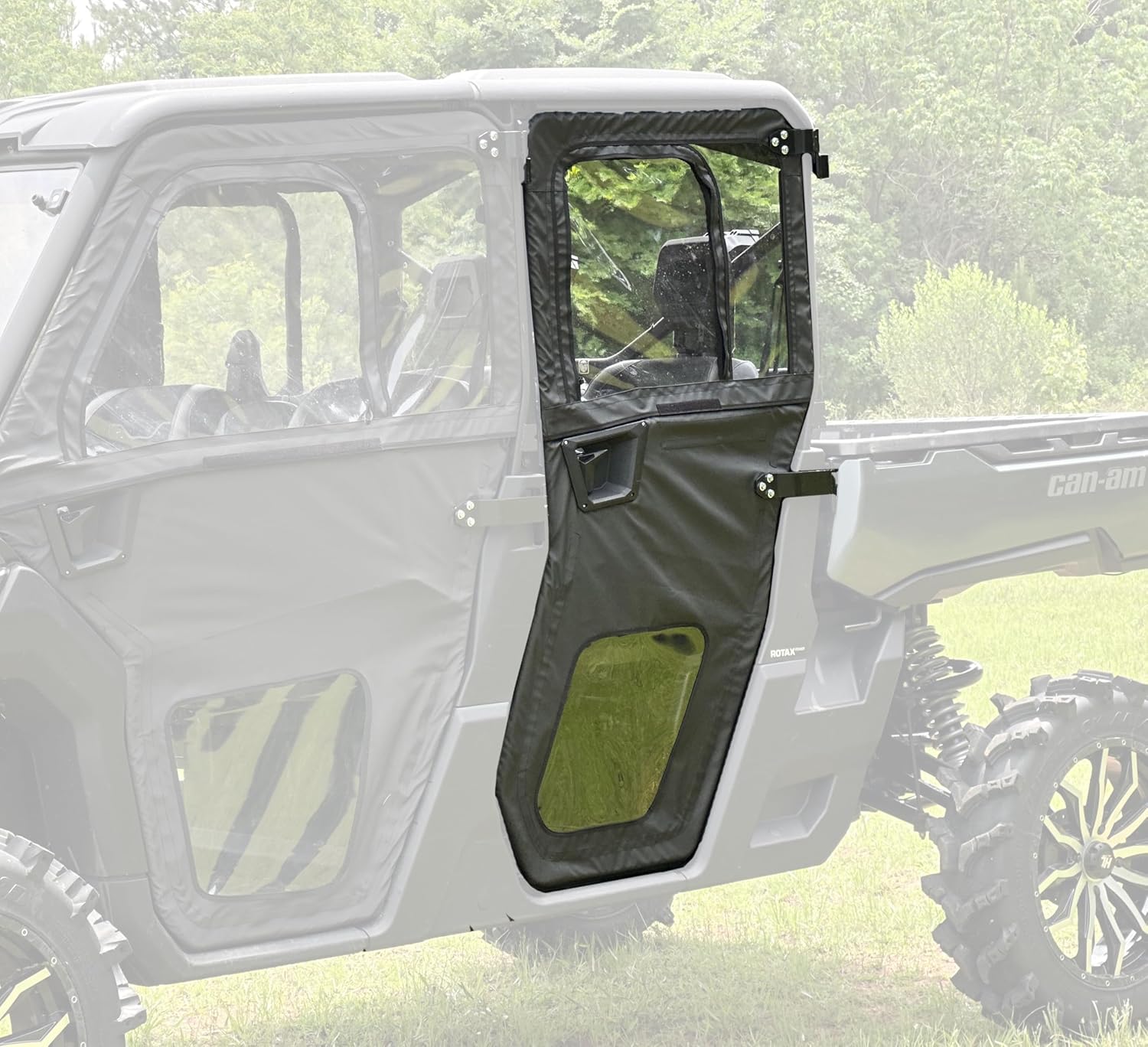 SEIZMIK UTV Framed Rear Door Kit Compatible with Can Am Defender MAX HD9/HD10 2022-2024 UTV Models | Rear Doors Only | Cab Enclosure