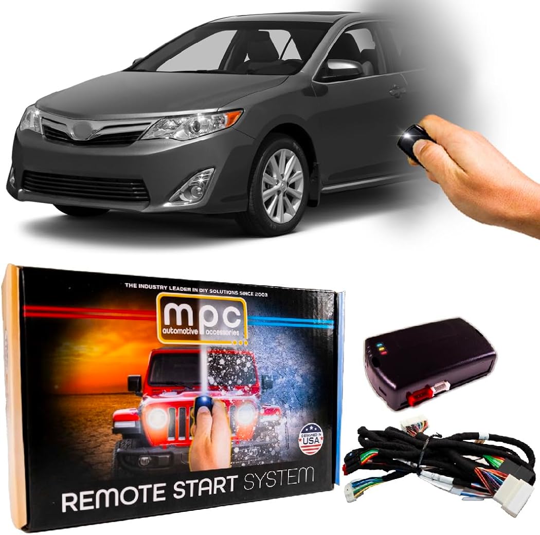 MPC Remote Start Kit Compatible with Toyota Camry 2012-2017 || Plug and Play || Push Lock 3X to Start || Push to Start Only || USA Tech Support