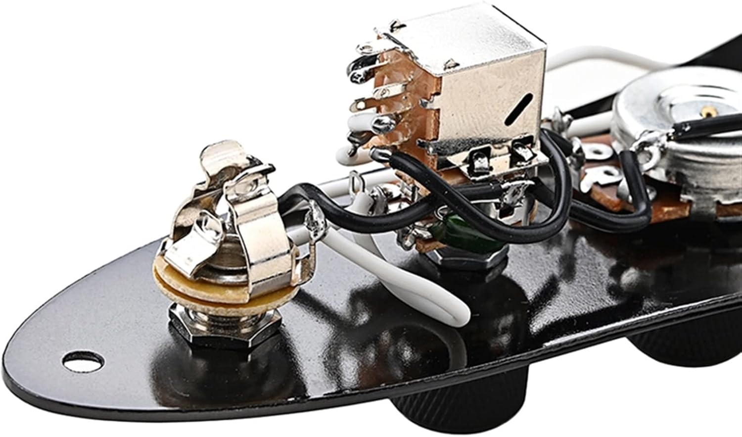 TSTS Guitar Prewired Harness Pre-Wired Control Plate with Wiring Harness Fully Loaded Control Plate for Bass Guitar Replace