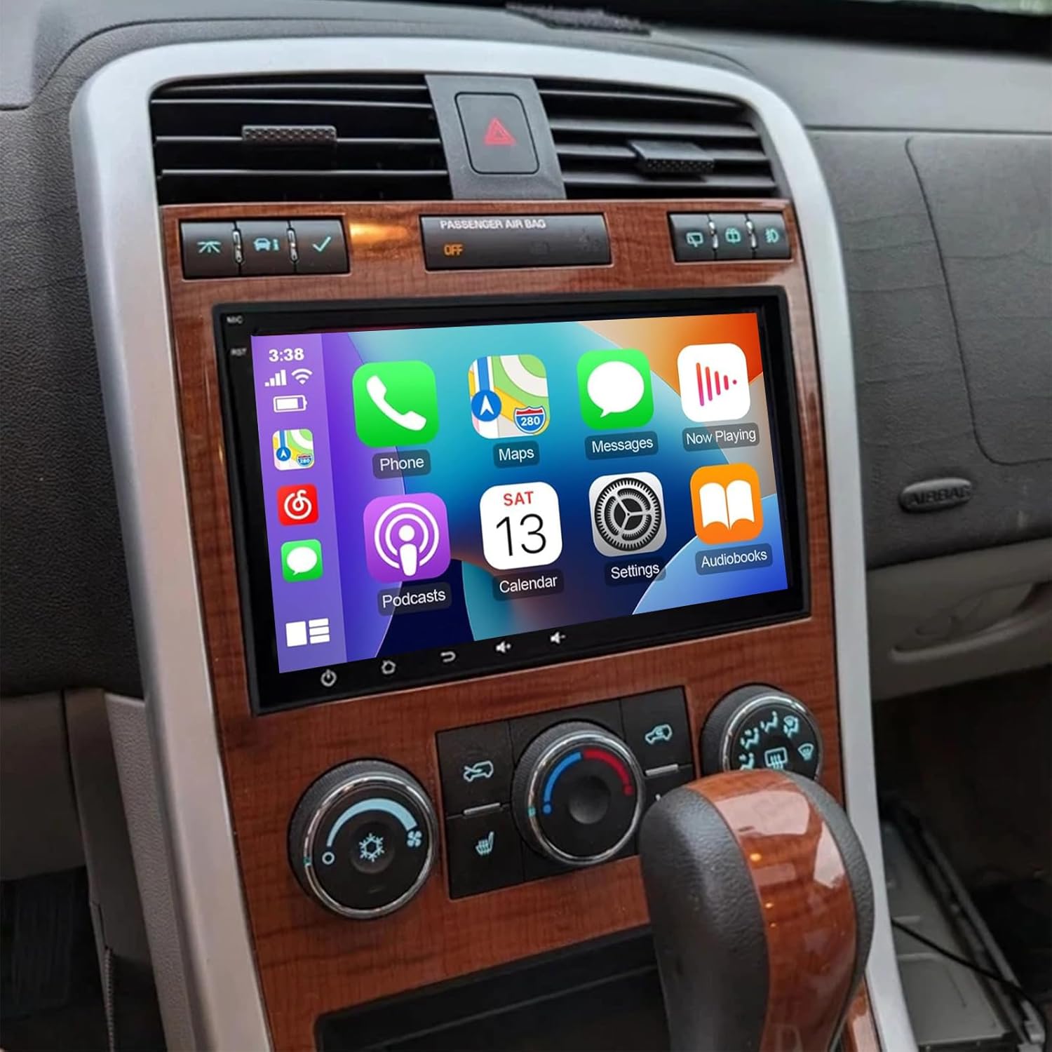 PHEZEN 8 inch Touchscreen Car Stereo Fit for Chevy Equinox 2005-2009, Android 13 Double Din Car Radio with Carplay & Android Auto in-Dash Navigation BT Mirror Link WiFi Backup Camera 2+32G