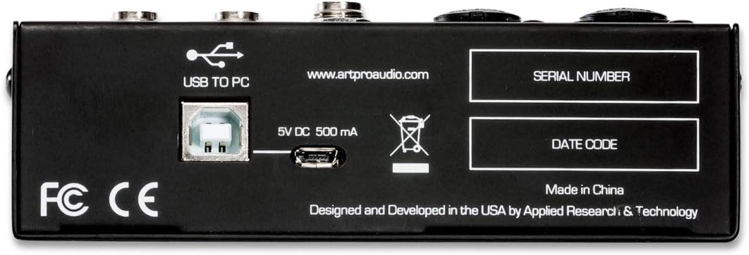 ART USBMix4 Four Channel Mixer/USB Audio Interface