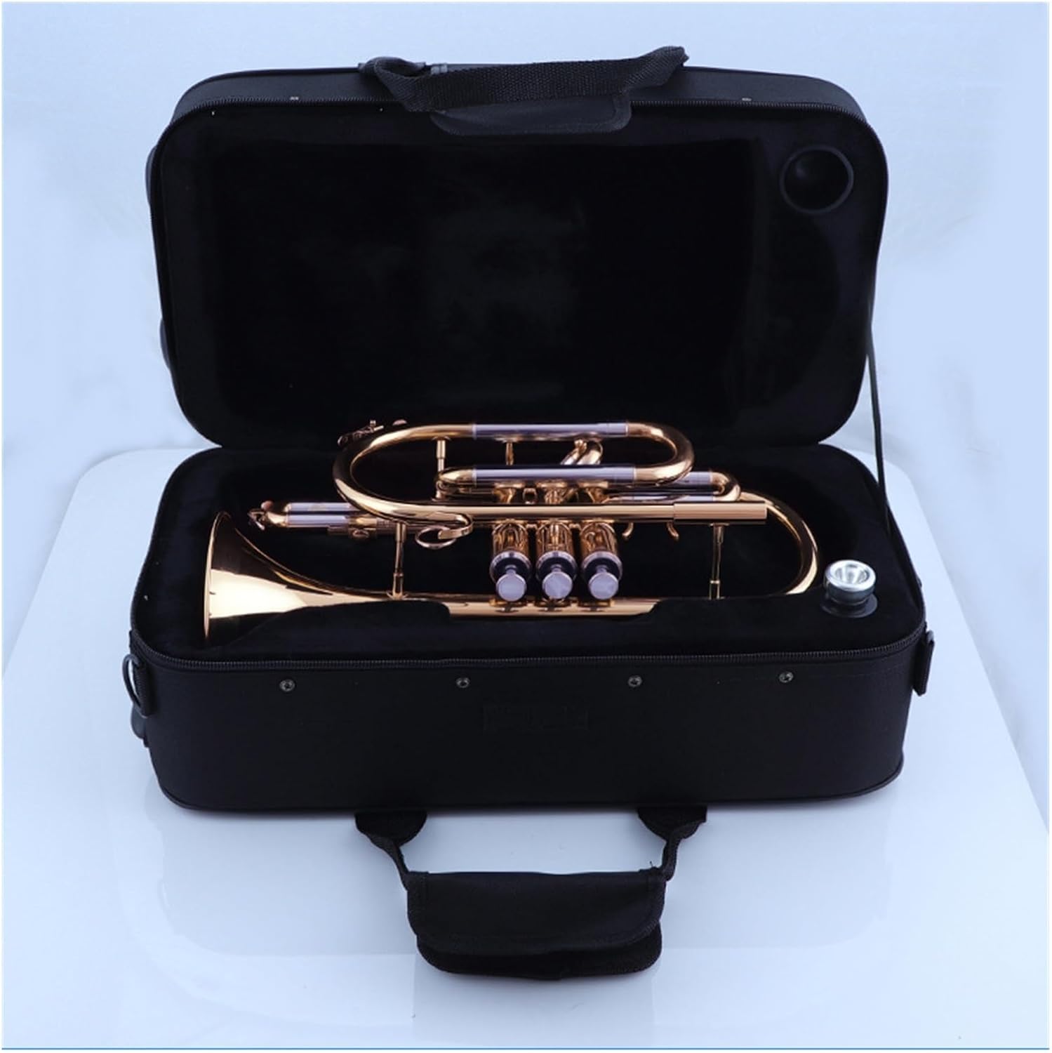 Cornet Trumpet Lacquer Gold B Key Professional Musical Instrument