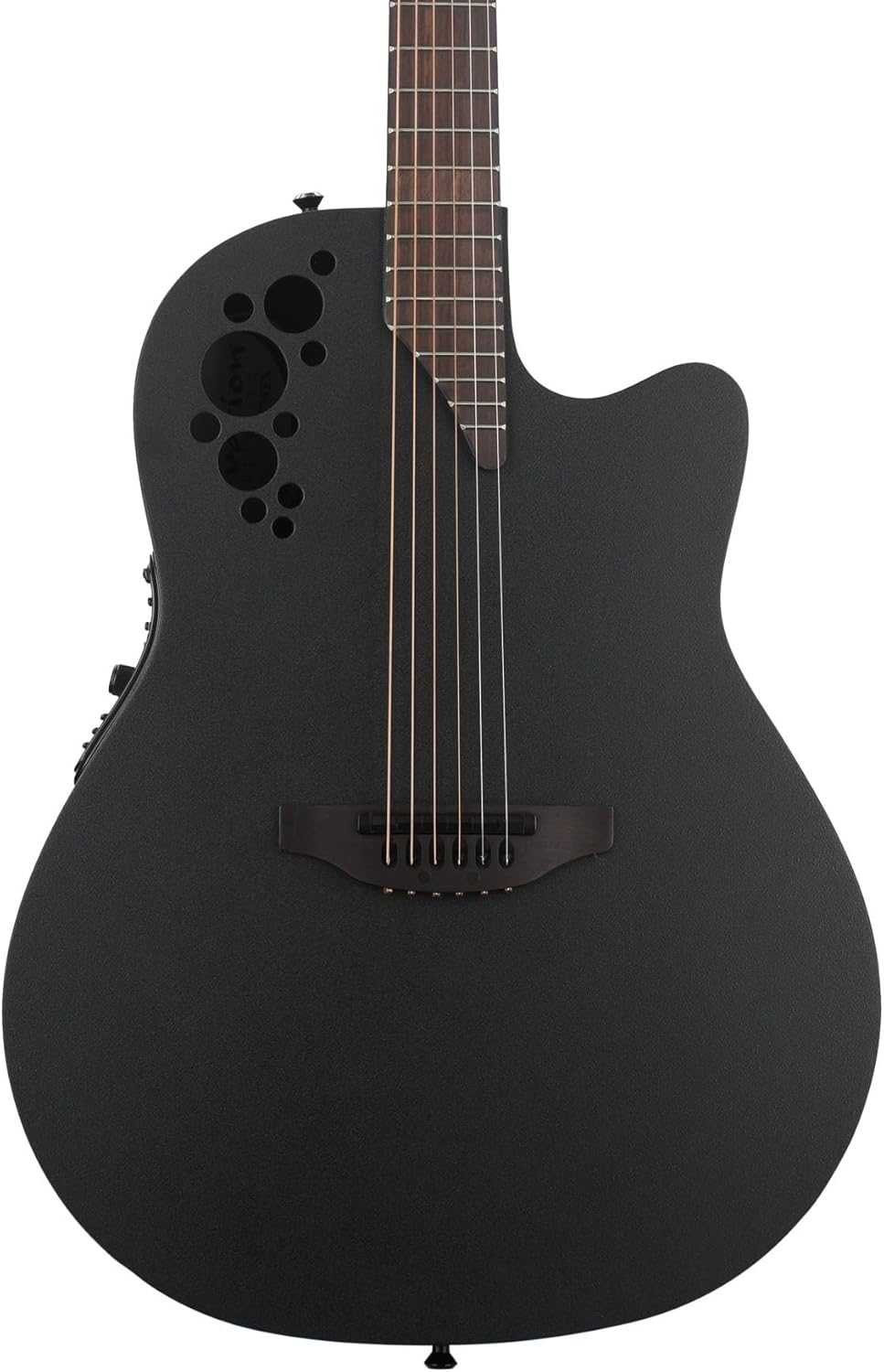Ovation Elite TX Mid-Depth Cutaway Acoustic/Electric - Black