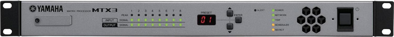 26 X 8 Zone Matrix Dsp Processor. Ydif Interface, 8 in/4 Out Gpi. 1U Rackspace
