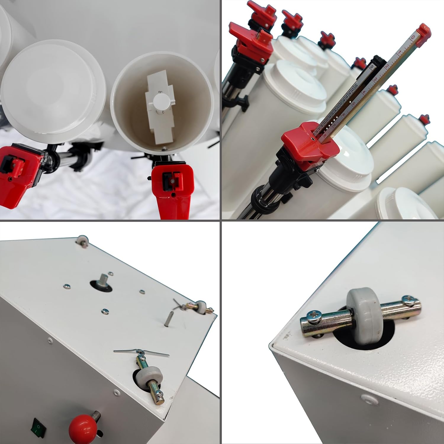 Paint Colorant Dispenser 14 Canister Base Paint Tinting Machine 2.3L Drum Capacity Manual Multi-Toning Colorant Matching Machine for Water and Oily Colorant Mixer 110V 40W
