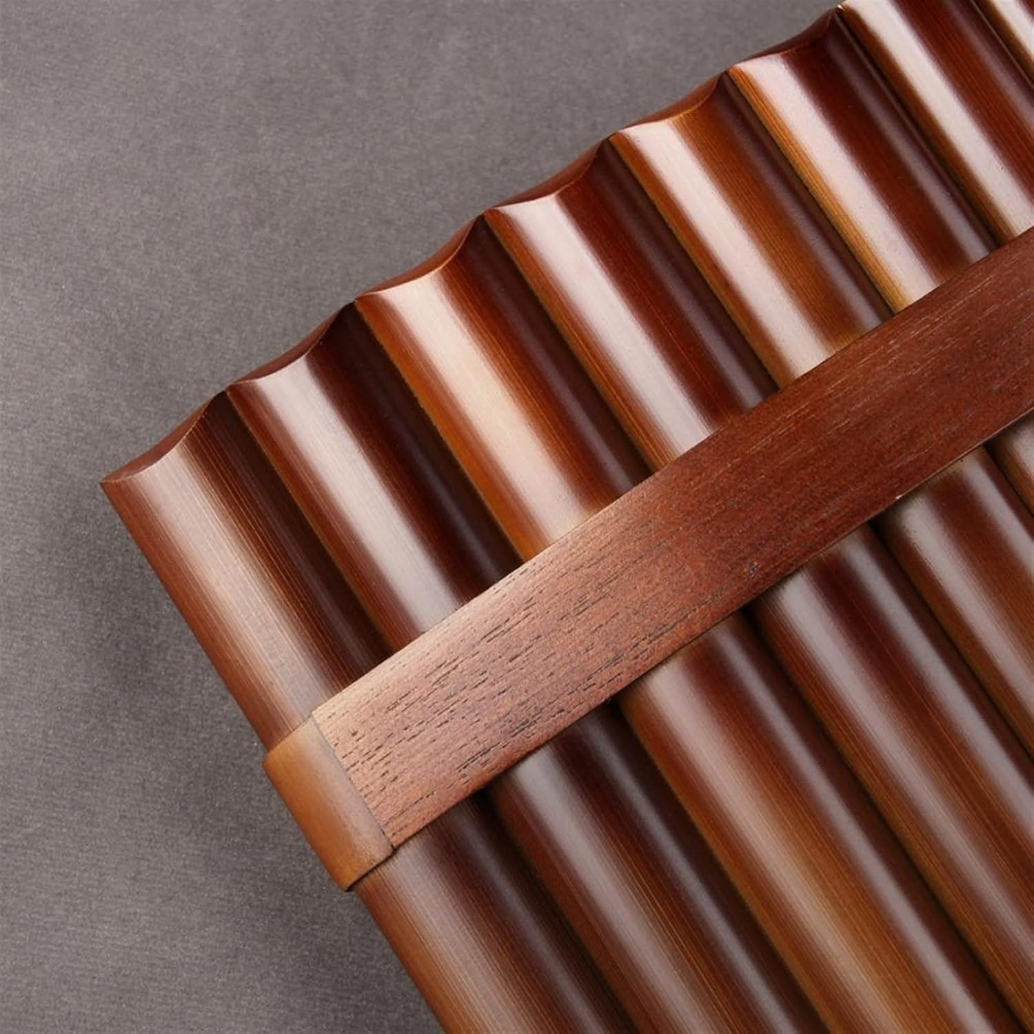 KESHUO 25 Pipes G Key Pan Flute Woodwind Instrument Bamboo Pan Flute Panpipes (Color : Left-Hand)