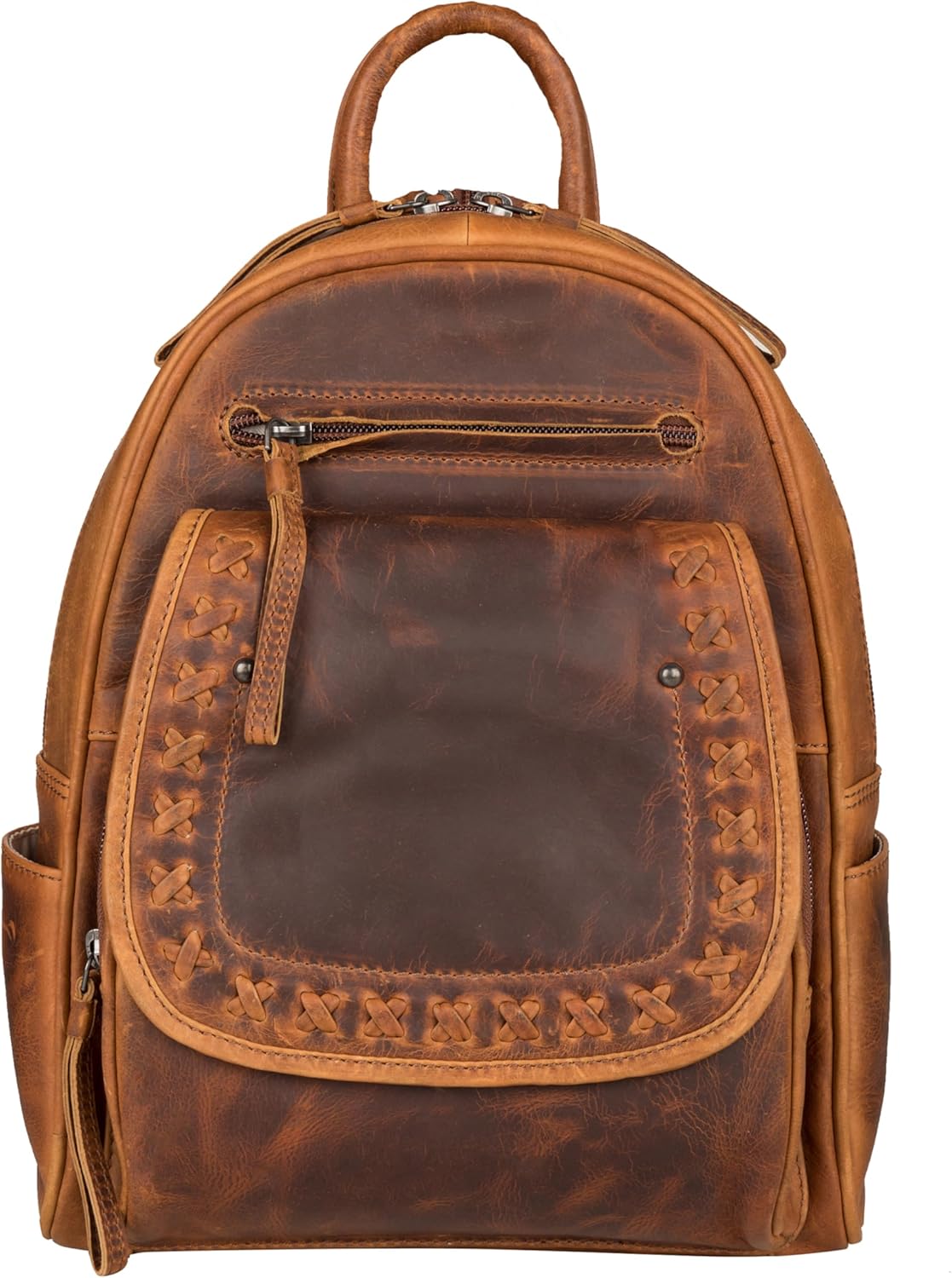 Lady Conceal Concealed Carry Tactical Daisy Backpack for Small-Frame Handgun Glock Pistol RFID Daisy (Cognac)